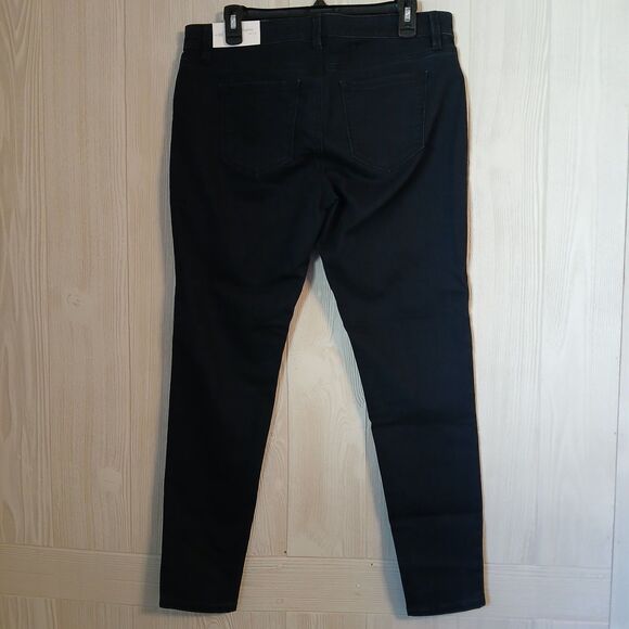 Ann Taylor Loft Size 10 Dark Denim Slim Through Hip & Thigh Skinny Leg Legging - Picture 2 of 6